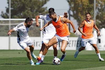 entrenamiento del real madrid