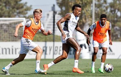 entrenamiento del real madrid