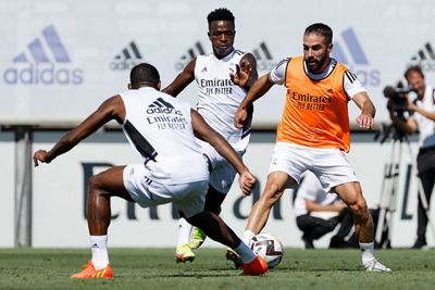 entrenamiento del real madrid