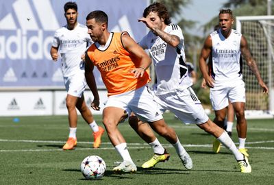entrenamiento del real madrid