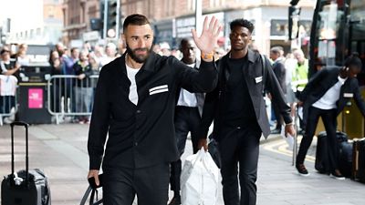 Así fue la llegada del Real Madrid a Glasgow