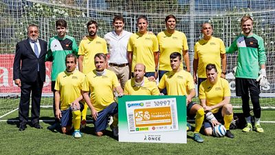 El cupón de la ONCE homenajea los 25 años de la Fundación Real Madrid
