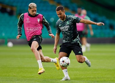 entrenamiento del real madrid en glasgow