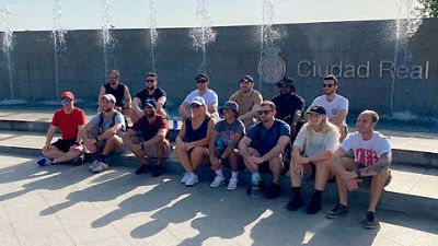 Victoria University students pay visit to European University sports facilities