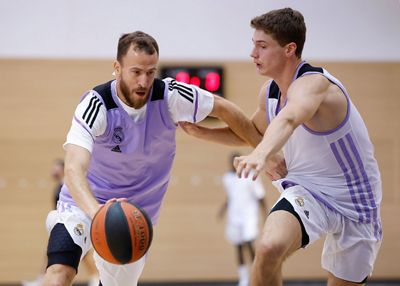 entrenamiento del real madrid de baloncesto