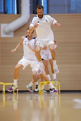 entrenamiento del real madrid de baloncesto