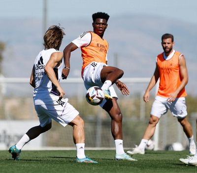 entrenamiento del real madrid