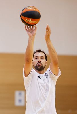 entrenamiento del real madrid de baloncesto