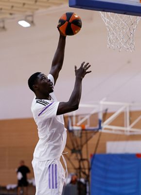 entrenamiento del real madrid de baloncesto