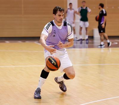 entrenamiento del real madrid de baloncesto