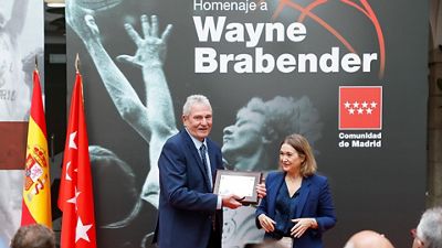 La Comunidad de Madrid homenajea a Wayne Brabender