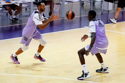 entrenamiento del real madrid de baloncesto