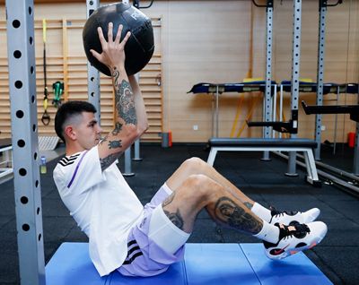 entrenamiento del real madrid de baloncesto