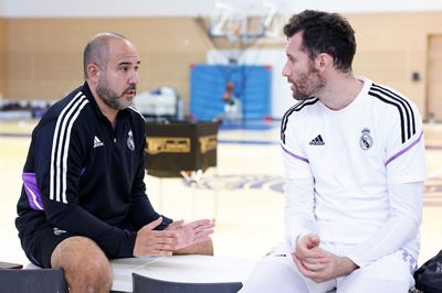 entrenamiento del real madrid de baloncesto