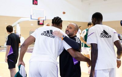 entrenamiento del real madrid de baloncesto