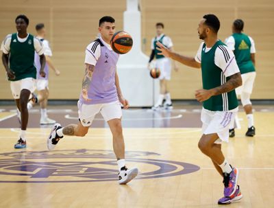 entrenamiento del real madrid de baloncesto