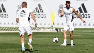 League leaders train at Real Madrid City