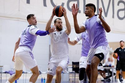 entrenamiento del real madrid de baloncesto