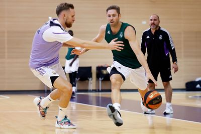 entrenamiento del real madrid de baloncesto