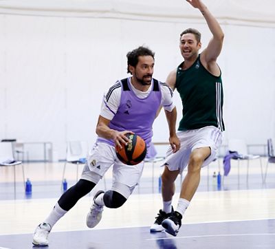 entrenamiento del real madrid de baloncesto
