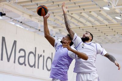 entrenamiento del real madrid de baloncesto