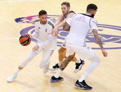 entrenamiento del real madrid de baloncesto
