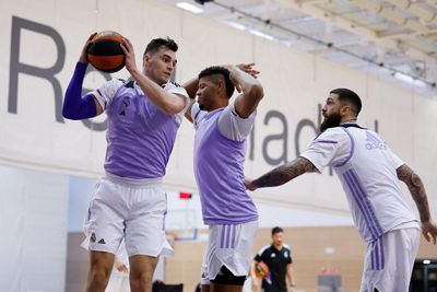 entrenamiento del real madrid de baloncesto