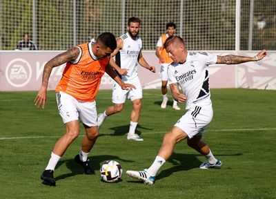 entrenamiento del real madrid