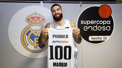 Poirier, 100 partidos con el Real Madrid