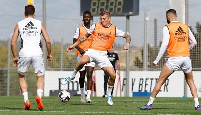 entrenamiento del real madrid