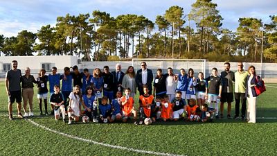 El presidente de la Cámara municipal de Vila Real de Santo Antonio recibió a la Fundación Real Madrid