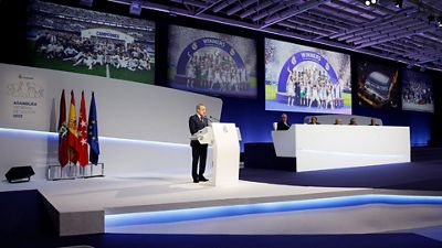 Florentino Pérez: 'Real Madrid is the most decorated club in history and competition is in our DNA'.