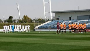 A moment's silence at the Alfredo Di Stéfano