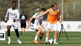 O plantel prepara o jogo frente ao Getafe