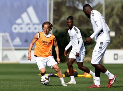 entrenamiento del real madrid