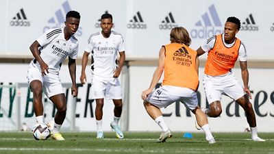Last training session ahead of the Getafe game