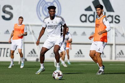 entrenamiento del real madrid
