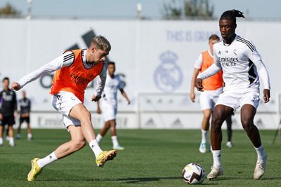 entrenamiento del real madrid