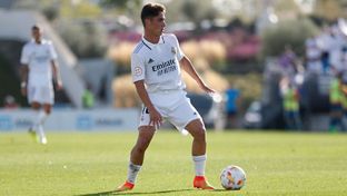 Once inicial del Castilla frente al Mérida