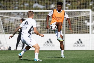 entrenamiento del real madrid