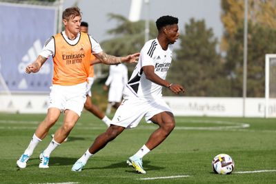 entrenamiento del real madrid