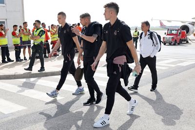 llegada del real madrid a elche