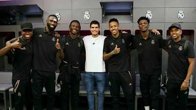 Carlos Alcaraz disfrutó con la victoria del Real Madrid en Elche