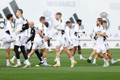 entrenamiento del real madrid