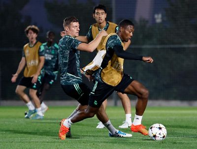 entrenamiento del real madrid