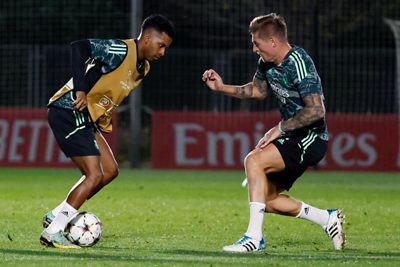 entrenamiento del real madrid