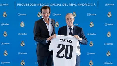 O Real Madrid e Sanitas celebram 20 anos de parceria