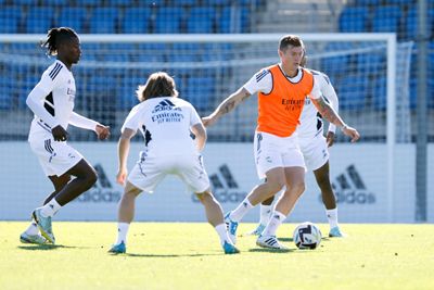 entrenamiento del real madrid