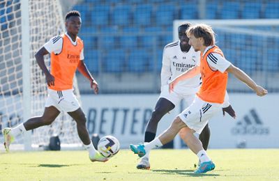entrenamiento del real madrid