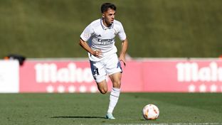 Once inicial del Castilla ante el Linense